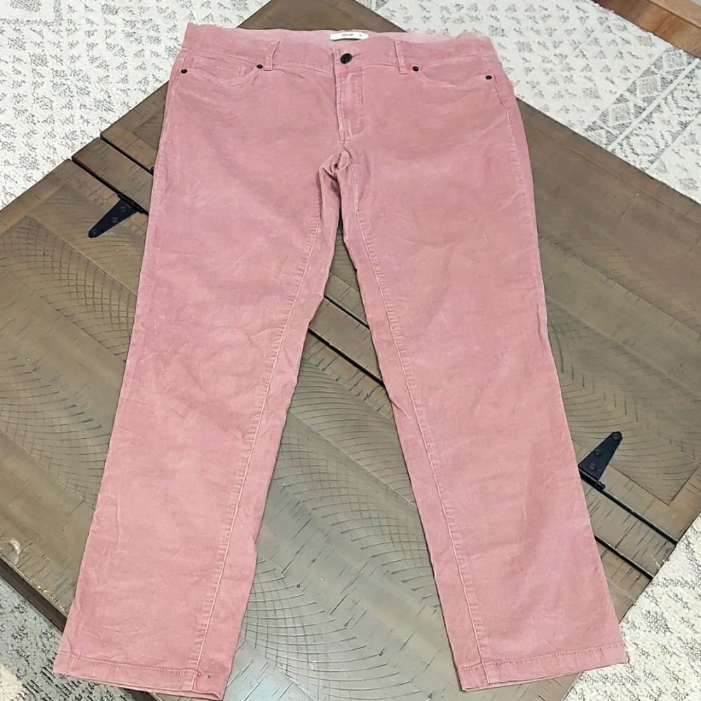PRADA Dusty Rose Pink Straight Corduroy Pants Sz 48